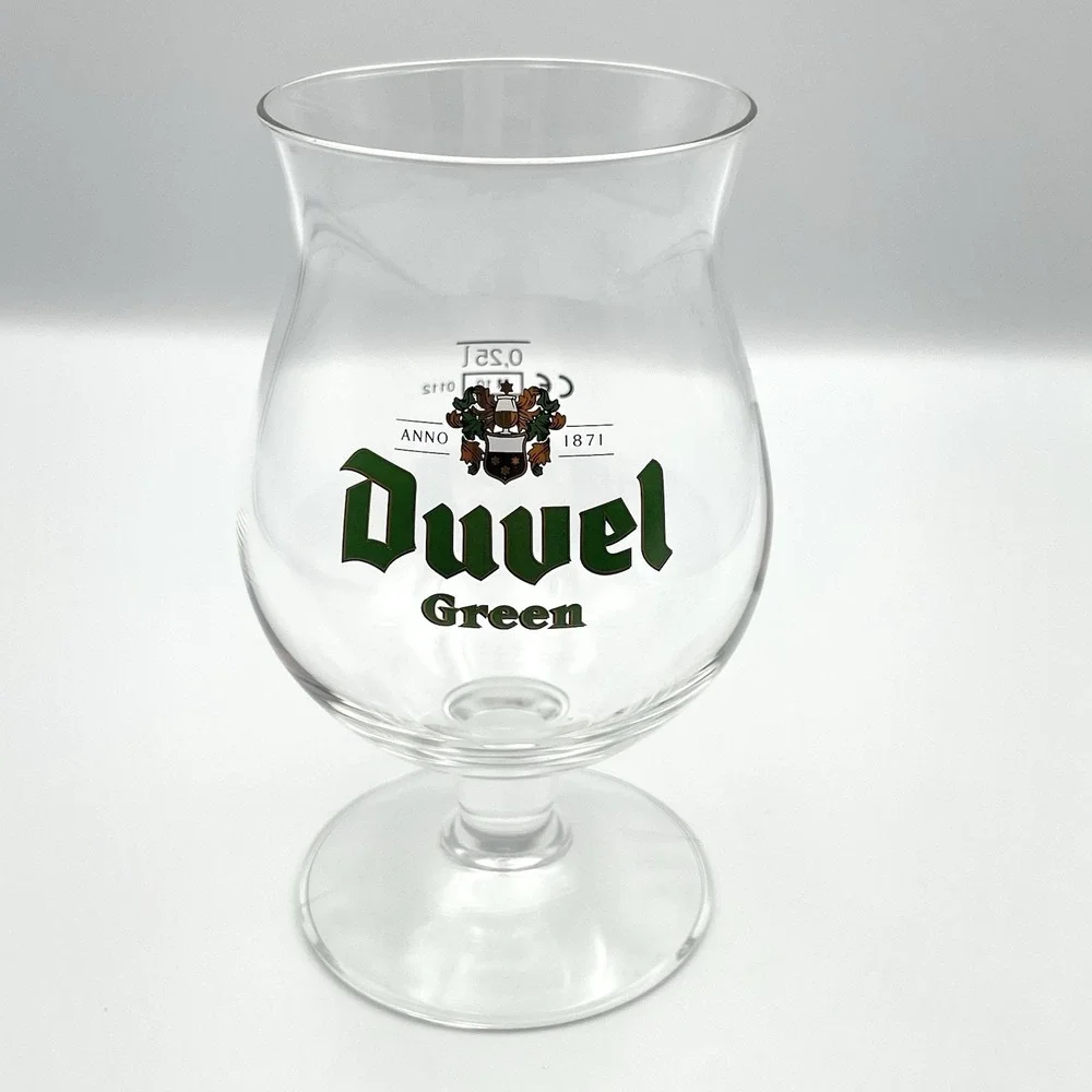 Duvel Moortgat Green Belgian Beer Tulip‎ Glass Ritzenhoff Crystal 0.25 L Goblet